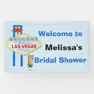 Banderoles Affiche de bienvenue Fête des mariées Las Vegas