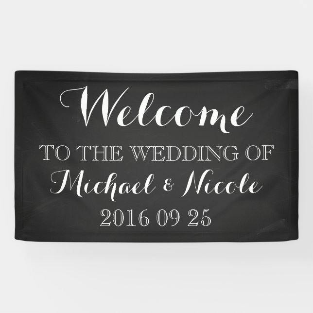 Banderoles Affiche de bienvenue Mariage de tableau de bord ru (Horizontal)