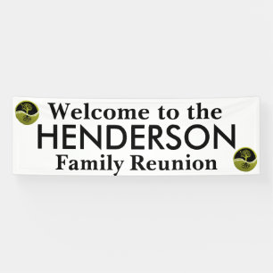 Banderoles Affiche de bienvenue pour la Réunion de famille -
