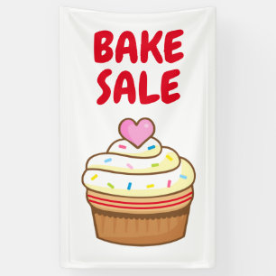 Banderoles affiche de cuisson à gâteau BAKE VENTE