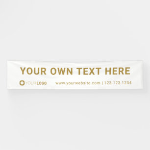 Banderoles Affiche des événements du logo de la société perso