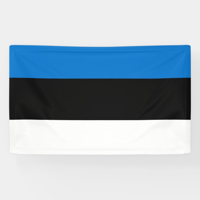 Banderoles Afficher fièrement le drapeau national de l'Estoni (Horizontal)