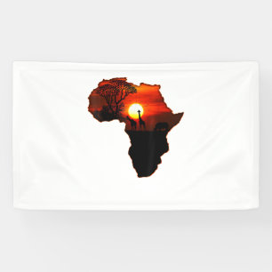 Banderoles Afrique T Carte Chemise De L'Afrique Le Soleil Sud