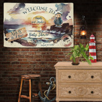 Ahoy, C'est un garçon Baby shower Nautique Teddy B
