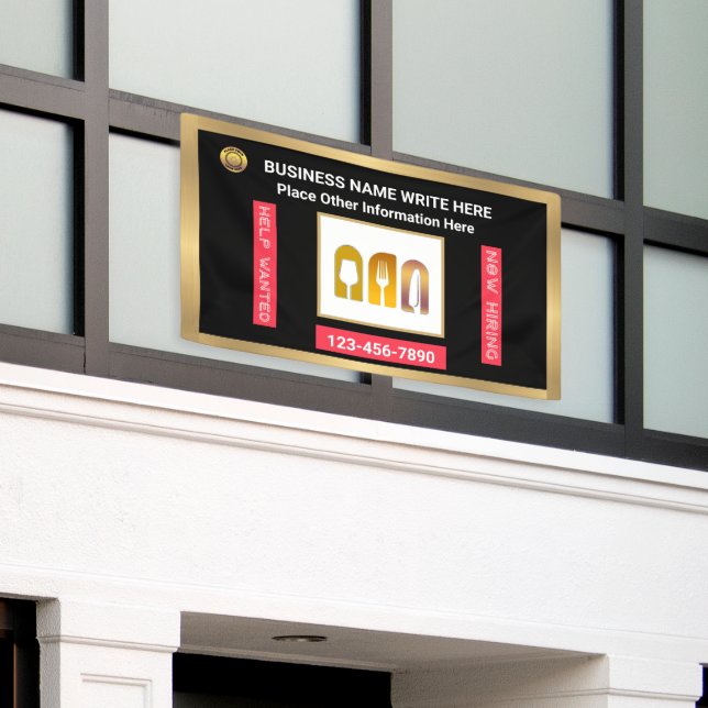 Banderoles Aide Recherché maintenant Embaucher entreprise ent (Bâtiment extérieur)