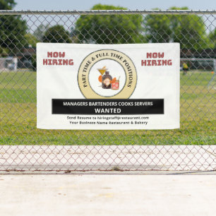 Banderoles Aider les emplois Recherchés embaucher des employé