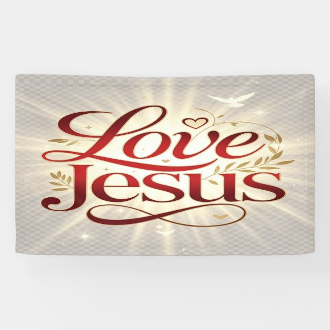 Banderoles Aime Jésus (Horizontal)