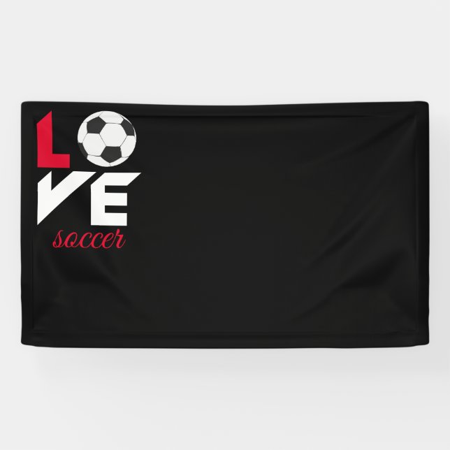 Banderoles Aime le football (Horizontal)