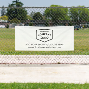 Banderoles Ajouter le logo de votre entreprise et l'adresse d