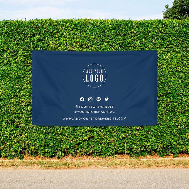 Banderoles Ajouter le logo Social Media Marketing Couleur per (Créateur téléchargé)