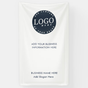 Banderoles Ajouter un logo commercial Événements minimalistes