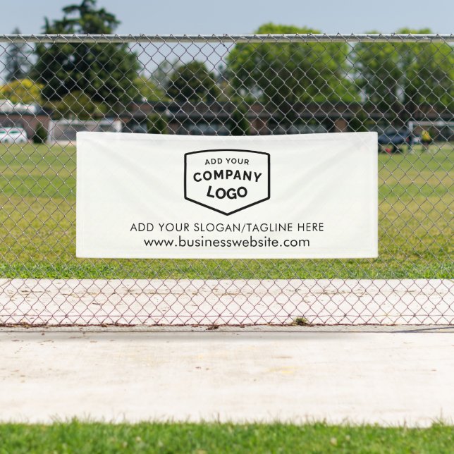 Banderoles Ajouter votre logo et votre site Web d'affaires pe (En situation)