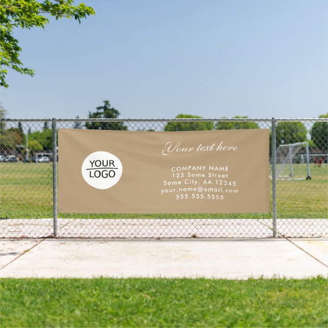 Banderoles Ajoutez votre logo personnalisé Entreprise de text (Insitu)