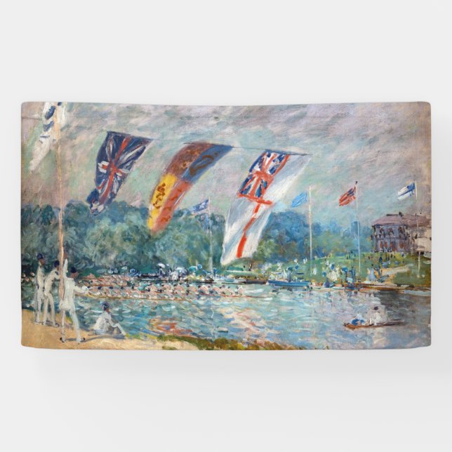 Banderoles Alfred Sisley - Régate à Molesey (Horizontal)
