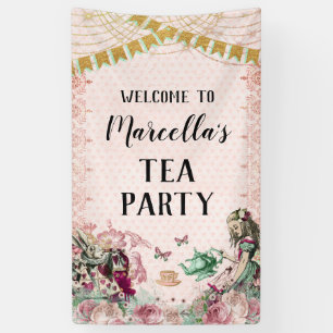 Banderoles Alice au pays des merveilles Tea Party Blush & Min