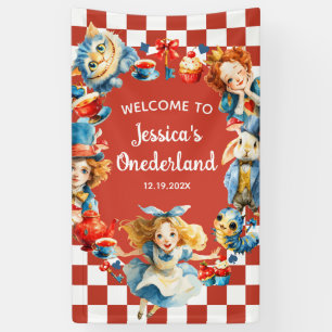 Banderoles Alice capricieuse dans ONEDERLAND 1er Anniversaire