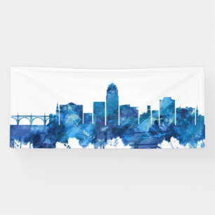 Banderoles Allentown Pennsylvania Skyline Blue