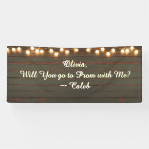 Banderoles Aller au bal avec moi Promesse romantique de bal
