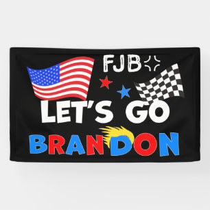 Banderoles ALLEZ BRANDON avec les cheveux TRUMP