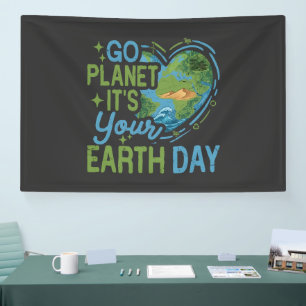 Banderoles allez planète c'est votre jour de la terre