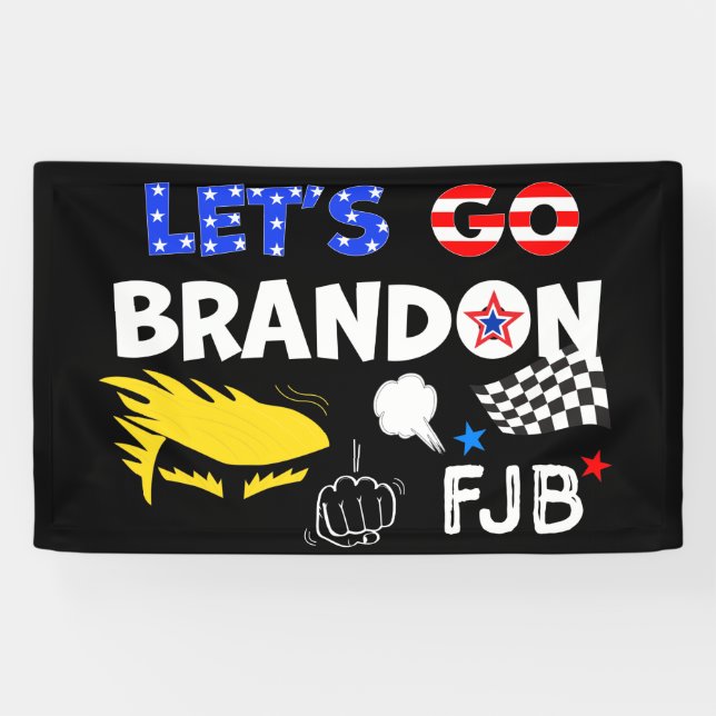 BANDEROLES ALLONS BRANDON AVEC TRUMP (Horizontal)