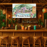 Aloha Beach | Bar Tiki personnalisé pour fête luau