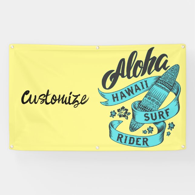 Banderoles Aloha Hawaii Surf Rider Thunder_Cove (Horizontal)