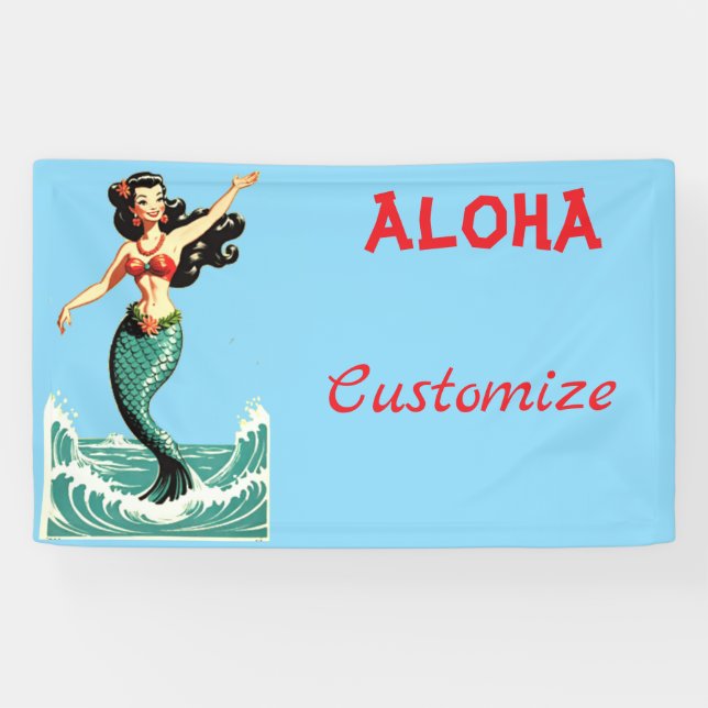 Banderoles Aloha Mermaid Thunder_Thunder_Cove (Horizontal)