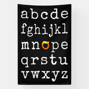 Banderoles Alphabet anti-Trump - Nope V