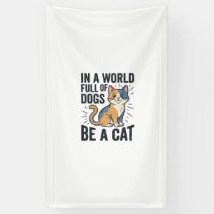 Banderoles Amateur de chat vintage Soyez un chat conception g