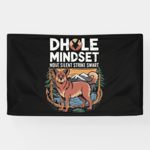 Banderoles Amateur de Dhole Faune Canidé Chien Sauvage Asiati