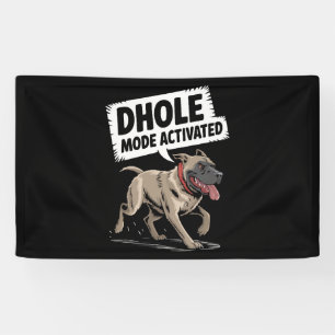 Banderoles Amateur de Dhole Faune Canidé Chien Sauvage Asiati