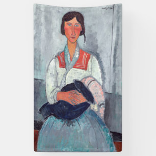 Banderoles Amedeo Modigliani - Femme tzigane avec bébé