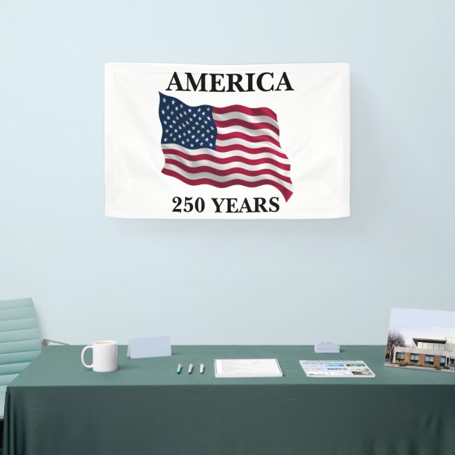Banderoles America 250 Years Flag (Salon professionnel)