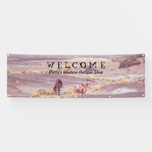 Banderoles American Desert Horses P8670 (Horizontal)