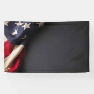 Banderoles American Flag on a Chalkboard