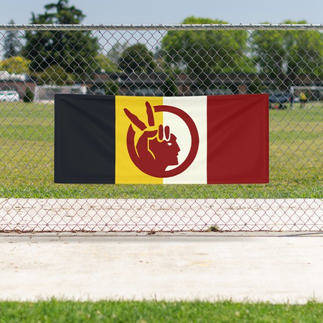 Banderoles American Indian Movement flag (En situation)