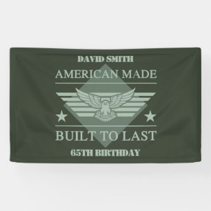 Banderoles American Made 65th Birthday