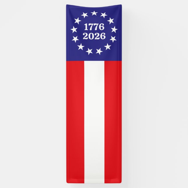 Banderoles Amérique 250 Betsy Ross (Vertical)