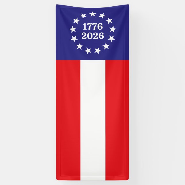 Banderoles Amérique 250 Betsy Ross (Vertical)