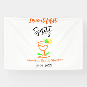 Banderoles Amour au premier spritz orange tenue de soirée noi