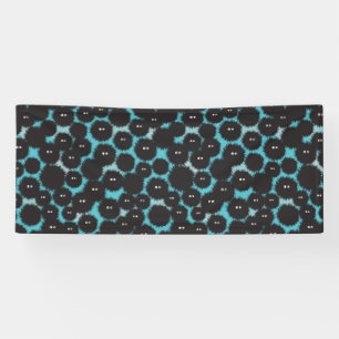 Banderoles Amusant monstres noirs moelleux