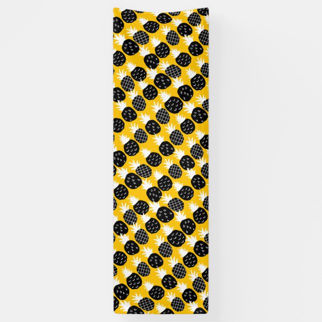Banderoles Ananas noir (Vertical)
