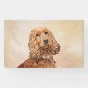 Banderoles Anglais Cocker Peinture Espagnole - Art Chien orig