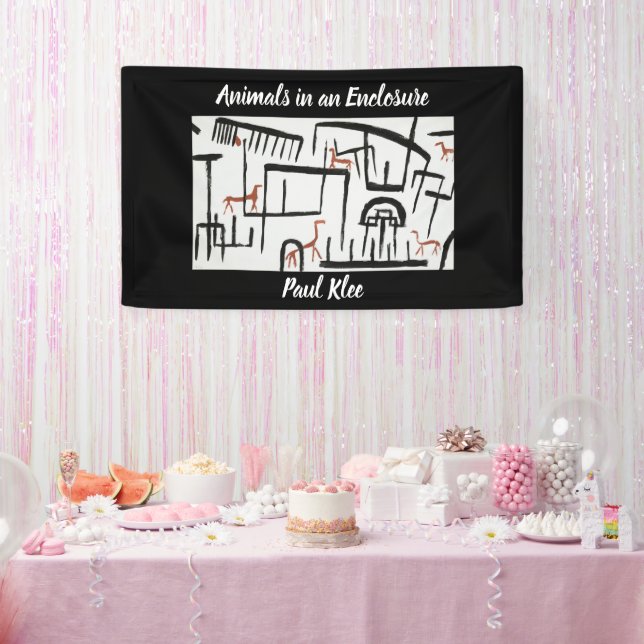 Banderoles Animaux dans un boîtier par Paul Klee (Fête)