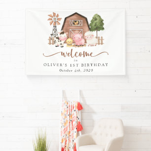 Banderoles Animaux de la ferme, Animaux mignons, Bienvenue po