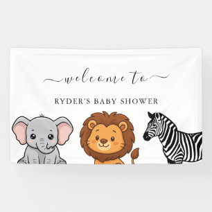 Banderoles Animaux de la forêt de Woodland Baby Shower