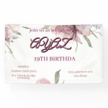 Anniversaire 18 Ans Élégant et Mignon Floral Rose