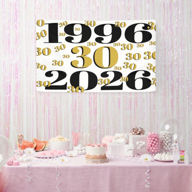 Banderoles Anniversaire 30 ans édition 1996 Milestone   (Fête)