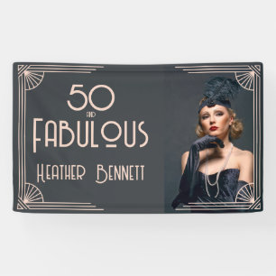 Banderoles Anniversaire 50 ans et Fabuleux Art Déco Moderne